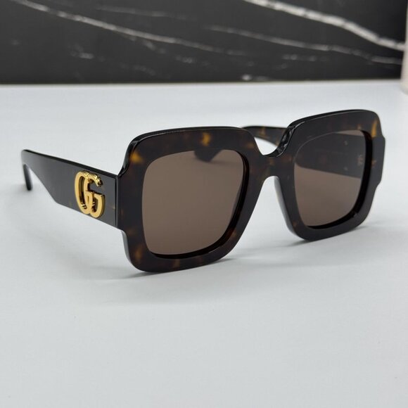 NEW GG1547S 002 GUCCI HAVANA WOMEN GUCCI SUNGLASSES - Picture 1 of 12